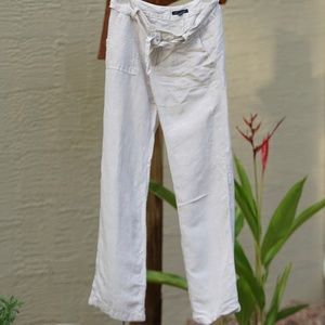 Cream  Women's Linen Pants Size 0